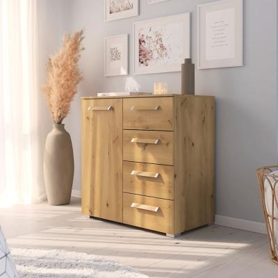 Rauch Evelyn 1 Door Small Sideboard 80cm Wild Oak