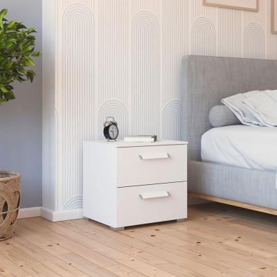 Rauch Evelyn 2 Drawer Bedside Cabinet Alpine White