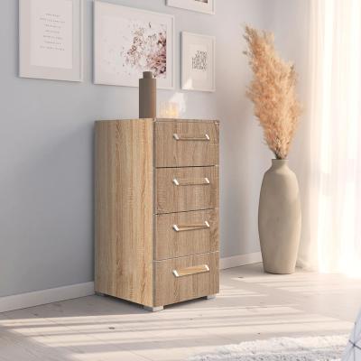 Rauch Evelyn 4 Drawer Narrow Chest Sonoma Oak
