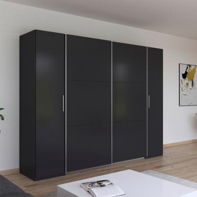 Rauch Kronach 268cm 4 Door Wardrobe Metallic Dark Grey