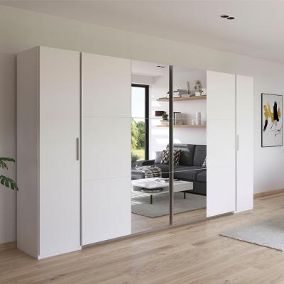 Rauch Kronach 354cm 4 Door Wardrobe With Mirror Alpine White