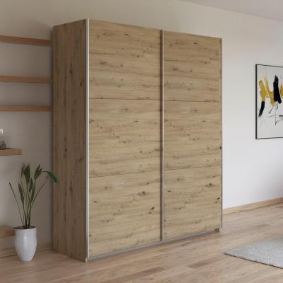 Rauch Kronach 175cm 2 Door Sliding Wardrobe Artisan Oak