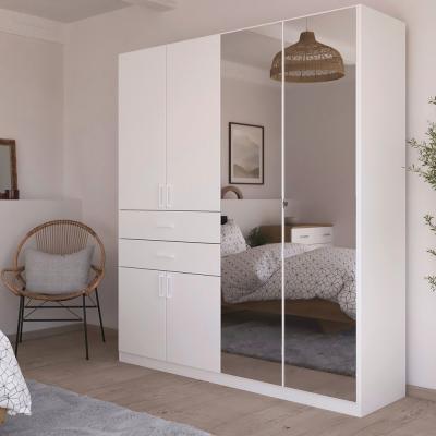 Rauch Maika 181cm 6 Door Combi Wardrobe H 210cm Alpine White