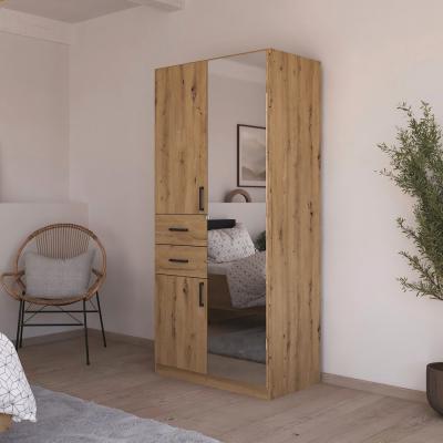 Rauch Maika 91cm 3 Door Combi Wardrobe H 197cm Artisan Oak