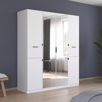 Rauch Ticao 181cm 6 Door Combi Wardrobe Alpine White