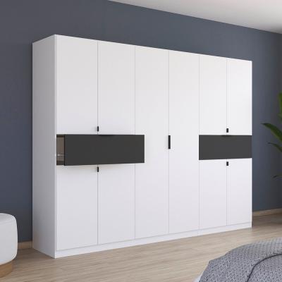 Rauch Ticao 271cm 10 Door Wardrobe Alpine White And Metallic Dark Grey