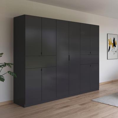 Rauch Ticao 271cm 10 Door Wardrobe Metallic Dark Grey