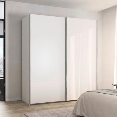 Rauch Contido 201cm 2 Door Sliding Wardrobe With Extras Alpine White