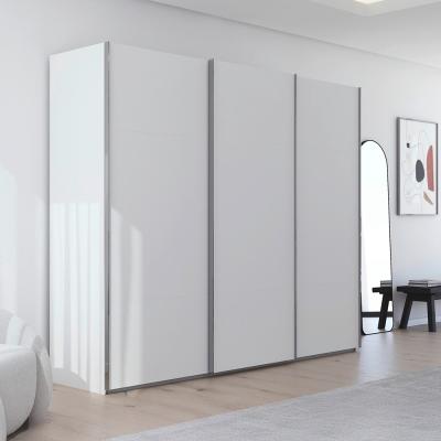 Rauch Contido 271cm 3 Door Sliding Wardrobe With Extras Alpine White