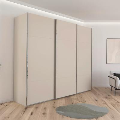 Rauch Contido 271cm 3 Door Sliding Wardrobe With Extras Champagne