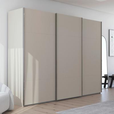 Rauch Contido 301cm 3 Door Sliding Wardrobe With Extras Champagne