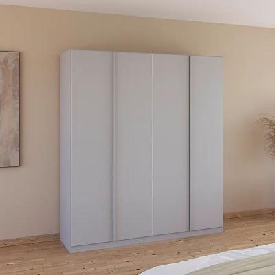 Rauch Monostar 181cm 4 Door Wardrobe With Extras Silk Grey
