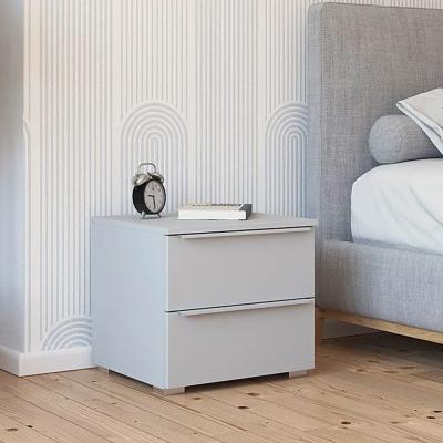 Rauch Monostar 2 Drawer Bedside Cabinet Silk Grey