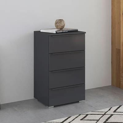 Rauch Monostar 4 Drawer Chest Metallic Dark Grey