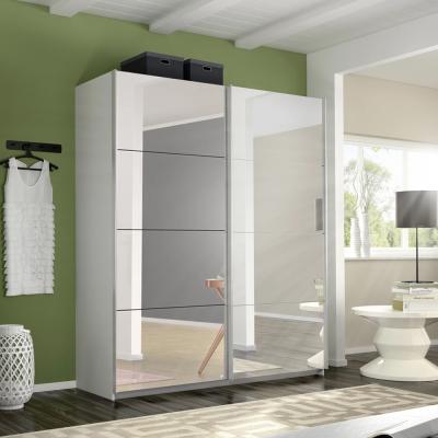 Rauch Belluno 181cm 2 Door Sliding Mirrored Wardrobe Alpine White