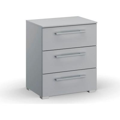 Rauch Skat Pure 3 Drawer Bedside Cabinet Silk Grey
