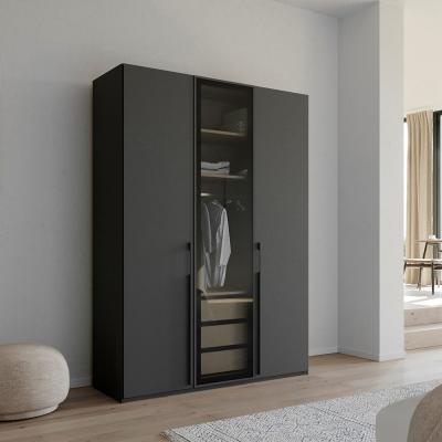 Rauch Skat Shine 151cm 3 Door Wardrobe Graphite
