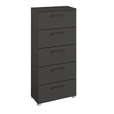 Rauch Skat Shine 5 Drawer Tall Chest Graphite