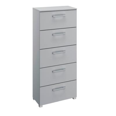 Rauch Skat Shine 5 Drawer Tall Chest Silk Grey