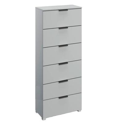 Rauch Skat Meridian 6 Drawer Tall Chest Silk Grey