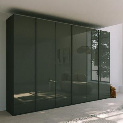 Rauch Skat Meridian 301cm 6 Door Wardrobe - Graphite and Basalt Glass