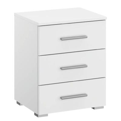 Rauch Base 3 Drawer Bedside Cabinet - Alpine White
