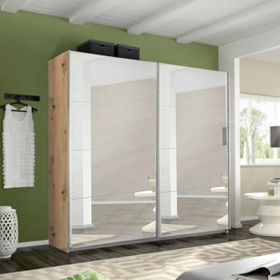 Rauch Belluno 226cm 2 Door Sliding Mirrored Wardrobe - Artisan Oak