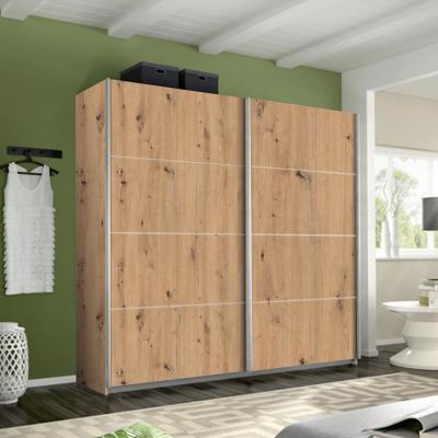 Rauch Belluno 226cm 2 Door Sliding Wardrobe - Artisan Oak