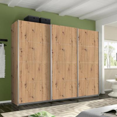 Rauch Belluno 271cm 3 Door Sliding Wardrobe - Artisan Oak