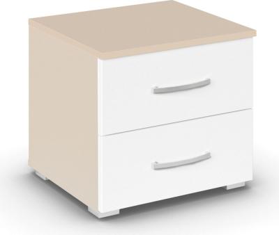 Rauch Aditio 2 Drawer Bedside Cabinet - Champagne and Alpine White