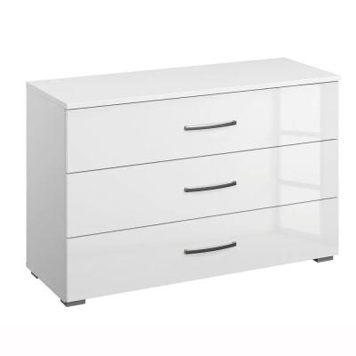 Rauch Aditio 3 Drawer Wide Chest - Alpine White and White High Gloss