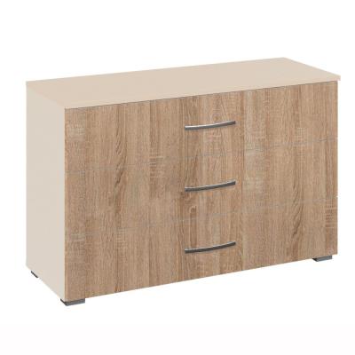 Rauch Aditio 3 Drawer Wide Chest - Champagne and Sonoma Oak