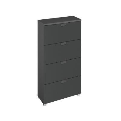 Rauch Aditio 4 Drawer Narrow Chest - Metallic Dark Grey
