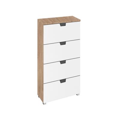 Rauch Aditio 4 Drawer Narrow Chest - Sonoma Oak and Alpine White
