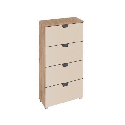 Rauch Aditio 4 Drawer Narrow Chest - Sonoma Oak and Champagne