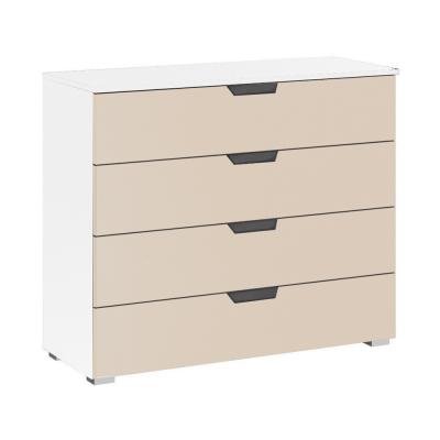 Rauch Aditio 4 Drawer Wide Chest - Alpine White and Champagne