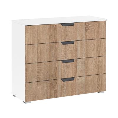 Rauch Aditio 4 Drawer Wide Chest - Alpine White and Sonoma Oak