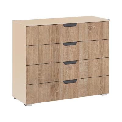 Rauch Aditio 4 Drawer Wide Chest - Champagne and Sonoma Oak