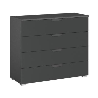 Rauch Aditio 4 Drawer Wide Chest - Metallic Dark Grey