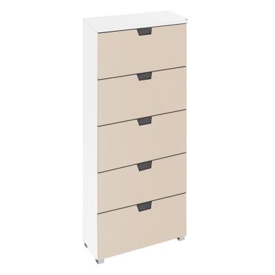 Rauch Aditio 5 Drawer Tall Chest - Alpine White and Champagne