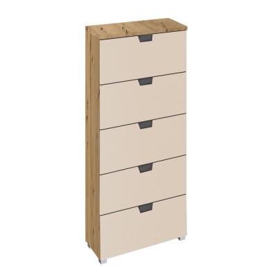 Rauch Aditio 5 Drawer Tall Chest - Artisan Oak and Champagne