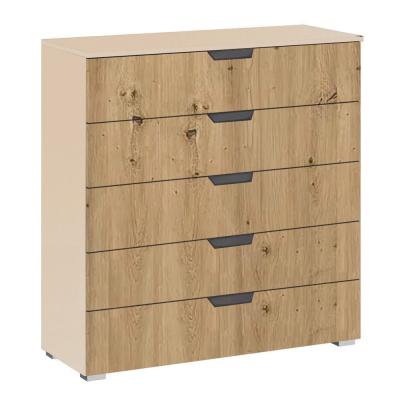 Rauch Aditio 5 Drawer Wide Chest - Champagne and Artisan Oak