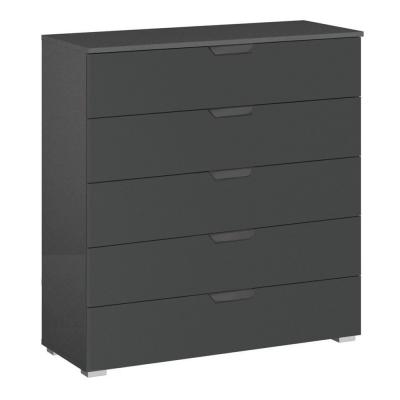 Rauch Aditio 5 Drawer Wide Chest - Metallic Dark Grey