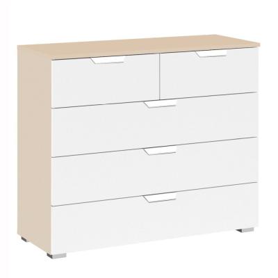 Rauch Aditio 3+2 Drawer Chest - Champagne and Alpine White