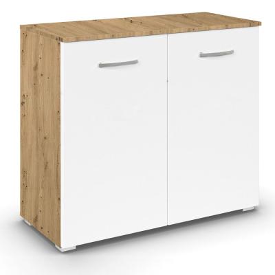 Rauch Aditio 2 Door Cupboard - Artisan Oak and Alpine White