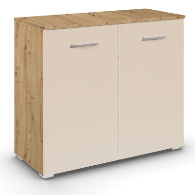 Rauch Aditio 2 Door Cupboard - Artisan Oak and Champagne