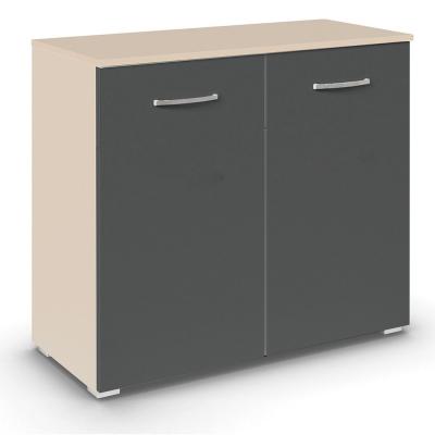 Rauch Aditio 2 Door Cupboard - Champagne and Metallic Dark Grey