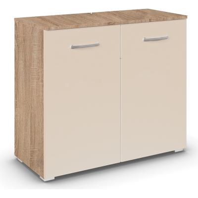 Rauch Aditio 2 Door Cupboard - Sonoma Oak and Champagne