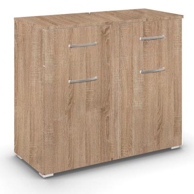 Rauch Aditio 2 Door Small Sideboard - 80cm - Sonoma Oak
