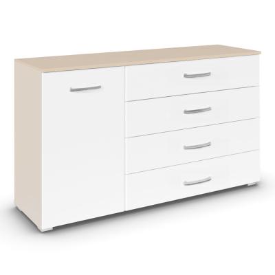 Rauch Aditio 1 Door Medium Sideboard - 120cm - Champagne and Alpine White